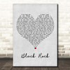 O.A.R. Black Rock Grey Heart Song Lyric Print