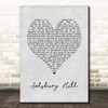 Peter Gabriel Solsbury Hill Grey Heart Song Lyric Print