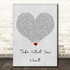 Post Malone Take What You Want Grey Heart Song Lyric Print