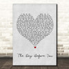 Rascal Flatts The Day Before You Grey Heart Song Lyric Print
