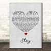 Shakespears Sister Stay Grey Heart Song Lyric Print