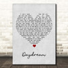 Benji Matthews Daydream Grey Heart Song Lyric Print
