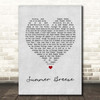 The Isley Brothers Summer Breeze Grey Heart Song Lyric Print