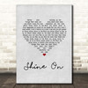 The Kooks Shine On Grey Heart Song Lyric Print