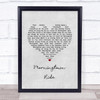 The Seekers Morningtown Ride Grey Heart Song Lyric Print