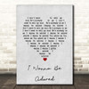 The Stone Roses I Wanna Be Adored Grey Heart Song Lyric Print