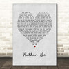 The Verve Rather Be Grey Heart Song Lyric Print