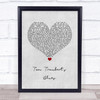 Tom Waits Tom Traubert's Blues Grey Heart Song Lyric Print