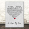 Tori Amos A Case Of You Grey Heart Song Lyric Print