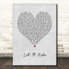 Brantley Gilbert Let It Ride Grey Heart Song Lyric Print