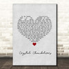 Charley Pride Crystal Chandeliers Grey Heart Song Lyric Print
