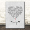 David Gray Twilight Grey Heart Song Lyric Print