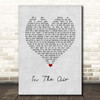 DMA'S In The Air Grey Heart Song Lyric Print