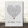 Eels Beautiful Freak Grey Heart Song Lyric Print