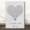 Fats Domino I Want to Walk With You Grey Heart Song Lyric Print