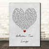 Florence + The Machine Between Two Lungs Grey Heart Song Lyric Print