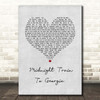 Gladys Knight And The Pips Midnight Train To Georgia Grey Heart Song Lyric Print