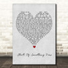 High School Musical Cast Start Of Something New Grey Heart Song Lyric Print