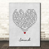 James Sound Grey Heart Song Lyric Print