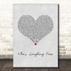 Jessie J Who's Laughing Now Grey Heart Song Lyric Print
