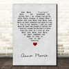 Jim Reeves Anna Marie Grey Heart Song Lyric Print