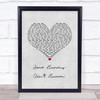 John Prine Some Humans Ain't Human Grey Heart Song Lyric Print