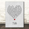 Angels Till Grey Heart Song Lyric Print