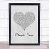 Kelly Clarkson Move You Grey Heart Song Lyric Print