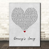 Loggins and Messina Danny's Song Grey Heart Song Lyric Print