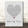 Madeleine Peyroux River Of Tears Grey Heart Song Lyric Print