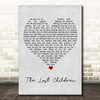 Michael Jackson The Lost Children Grey Heart Song Lyric Print