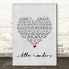 Rob Thomas Little Wonders Grey Heart Song Lyric Wall Art Print