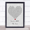 Shania Twain You're Still The One Grey Heart Song Lyric Wall Art Print