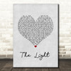 Disturbed The Light Grey Heart Song Lyric Wall Art Print
