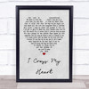George Strait George Strait I Cross My Heart Grey Heart Song Lyric Wall Art Print