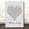 Glen Hansard Falling Slowly Grey Heart Song Lyric Wall Art Print