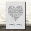 Anthem Lights Wedding Medley Grey Heart Song Lyric Wall Art Print