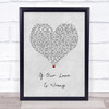 Calum Scott If Our Love Is Wrong Grey Heart Song Lyric Quote Music Print