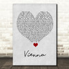 Declan J Donovan Vienna Grey Heart Song Lyric Quote Music Print