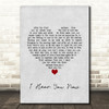 Jon & Vangelis I Hear You Now Grey Heart Song Lyric Quote Music Print