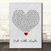Mumford & Sons Not With Haste Grey Heart Song Lyric Quote Music Print
