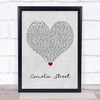 Taylor Swift Cornelia Street Grey Heart Song Lyric Quote Music Print