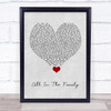 The Revivalists All In The Family Grey Heart Song Lyric Quote Music Print
