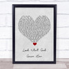 Thomas Rhett Look What God Gave Her Grey Heart Song Lyric Quote Music Print