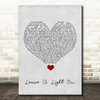 Tom Walker Leave A Light On Grey Heart Song Lyric Quote Music Print