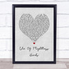 Twenty One Pilots Isle Of Flightless Birds Grey Heart Song Lyric Quote Music Print