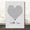 Tyler Shaw With You Grey Heart Song Lyric Quote Music Print