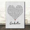 Stereophonics Dakota Grey Heart Song Lyric Quote Print