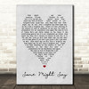 Some Might Say Oasis Grey Heart Song Lyric Quote Print