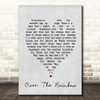 Somewhere Over The Rainbow Judy Garland Grey Heart Song Lyric Quote Print